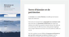 Desktop Screenshot of office-tourisme-lorraine.com